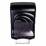 Large Capacity Ultrafold Multifold/C-Fold Towel Dispenser, Oceans, 11.75 x 6.25 x 18, Transparent Black Pearl (T1790TBK)
