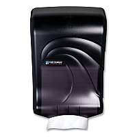 Large Capacity Ultrafold Multifold/C-Fold Towel Dispenser, Oceans, 11.75 x 6.25 x 18, Transparent Black Pearl (T1790TBK)