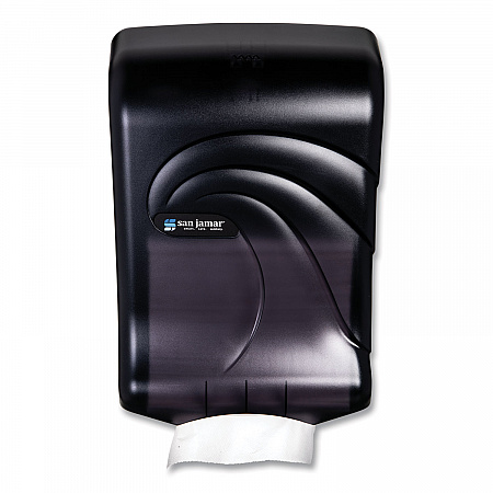 Large Capacity Ultrafold Multifold/C-Fold Towel Dispenser, Oceans, 11.75 x 6.25 x 18, Transparent Black Pearl (T1790TBK)