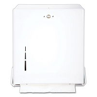 True Fold C-Fold/Multifold Paper Towel Dispenser, 11.63 x 5 x 14.5, White (T1905WH)