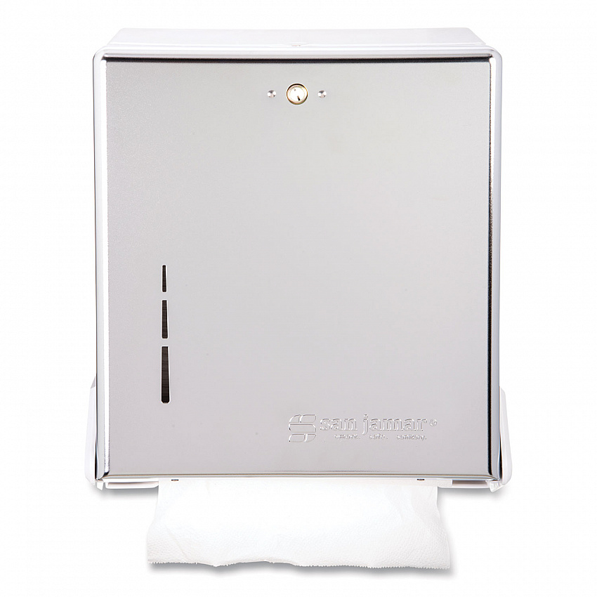 True Fold C-Fold/Multifold Paper Towel Dispenser, 11.63 x 5 x 14.5, Chrome (T1905XC)