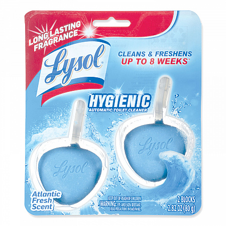 Hygienic Automatic Toilet Bowl Cleaner, Atlantic Fresh Scent, 2/Pack (83721)