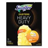 Swiffer Heavy Duty Dusters Refill, Dust Lock Fiber, 2" x 6", Yellow, 33/Carton (99035)