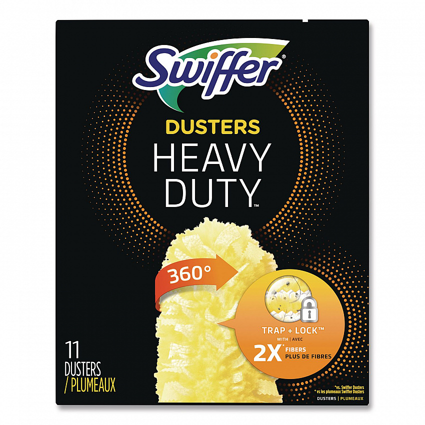 Heavy Duty Dusters Refill, Dust Lock Fiber, Yellow, 33/Carton (99035)