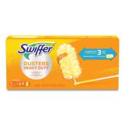 Swiffer Heavy Duty Dusters with Extendable Handle, Plastic Handle Extends to 3 ft, 1 Handle and 3 Dusters/Kit, 6 Kits/Carton (82074CT)