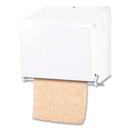 San Jamar Crank Roll Towel Dispenser, 11 x 8.5 x 10.5, White (T800WH)