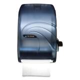 San Jamar Lever Roll Towel Dispenser, Oceans, 12.94 x 9.25 x 16.5, Arctic Blue (T1190TBL)