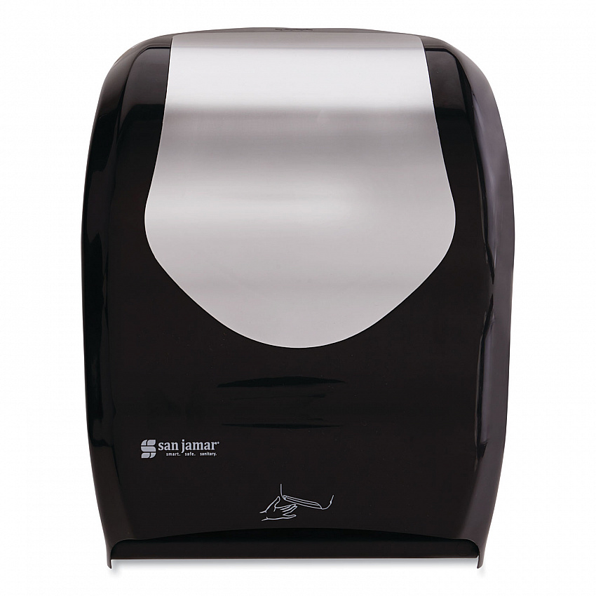Smart System with iQ Sensor Towel Dispenser, 16.5 x 9.75 x 12, Black/Silver (T1470BKSS)