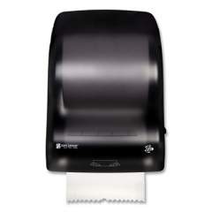 San Jamar Simplicity Mechanical Roll Towel Dispenser, 15.25 x 13 x 10.25, Black (T7400TBK)