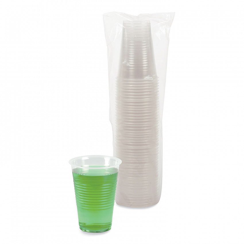 Translucent Plastic Cold Cups, 14 oz, 50/Pack (TRANSCUP14PK)