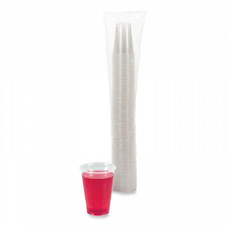 Translucent Plastic Cold Cups, 9 oz, 100/Pack (TRANSCUP9PK)