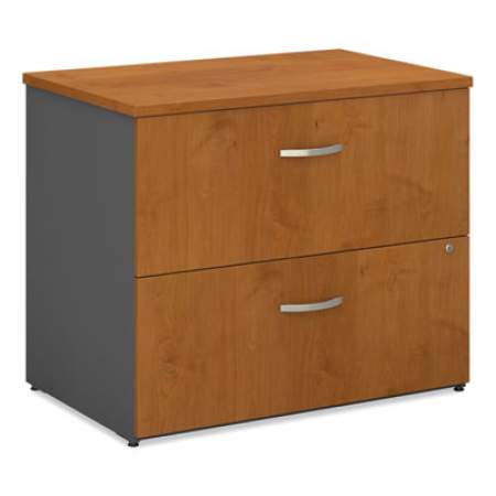 Bush Series C Lateral File, 2 Legal/Letter/A4/A5-Size File Drawers, Natural Cherry/Graphite Gray, 35.75" x 23.38" x 29.88" (WC72454ASU)