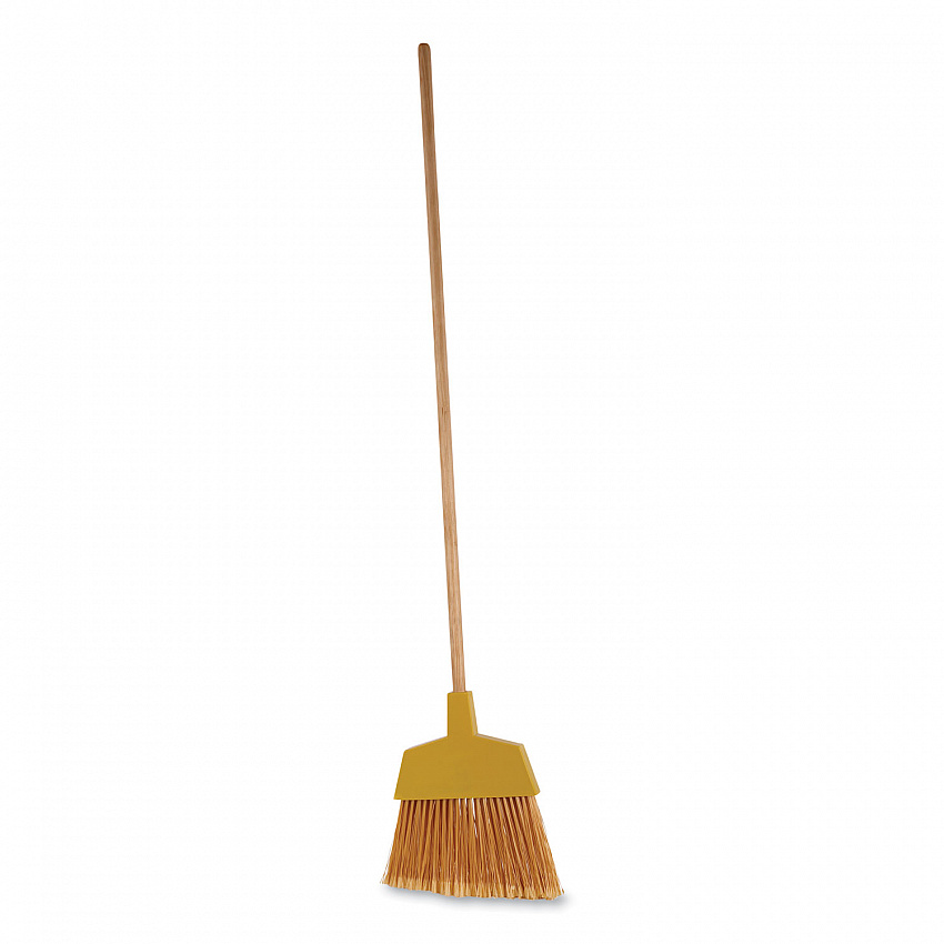 Angler Broom, 53" Length, Yellow, 12/Carton (932ACT)