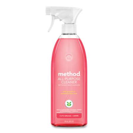 Method All Surface Cleaner, Pink Grapefruit, 28 oz Spray Bottle, 8/Carton (00010CT)