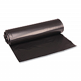 Recycled Low-Density Polyethylene Can Liners, 33 gal, 1.2 mil, 33" x 39", Black, Perforated, 10 Bags/Roll, 10 Rolls/Carton (516)