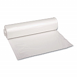 Recycled Low-Density Polyethylene Can Liners, 33 gal, 1.4 mil, 33" x 39", Clear, Perforated, 10 Bags/Roll, 10 Rolls/Carton (534)