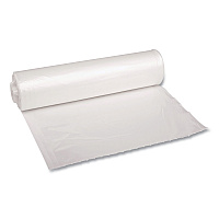 Recycled Low-Density Polyethylene Can Liners, 33 gal, 1.4 mil, 33" x 39", Clear, Perforated, 10 Bags/Roll, 10 Rolls/Carton (534)