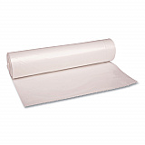 Recycled Low-Density Polyethylene Can Liners, 56 gal, 1.1 mil, 43" x 47", Clear, Perforated, 10 Bags/Roll, 10 Rolls/Carton (532)