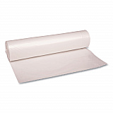 Recycled Low-Density Polyethylene Can Liners, 56 gal, 1.4 mil, 43" x 47", Clear, Perforated, 10 Bags/Roll, 10 Rolls/Carton (536)