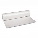 Recycled Low-Density Polyethylene Can Liners, 45 gal, 1.1 mil, 40" x 46", Clear, Perforated, 10 Bags/Roll, 10 Rolls/Carton (531)