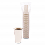 Paper Hot Cups, 16 oz, White, 50/Sleeve, 20 Sleeves/Carton (WHT16HCUP)