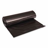 Recycled Low-Density Polyethylene Can Liners, 45 gal, 1.6 mil, 40" x 46", Black, Perforated, 10 Bags/Roll, 10 Rolls/Carton (521)