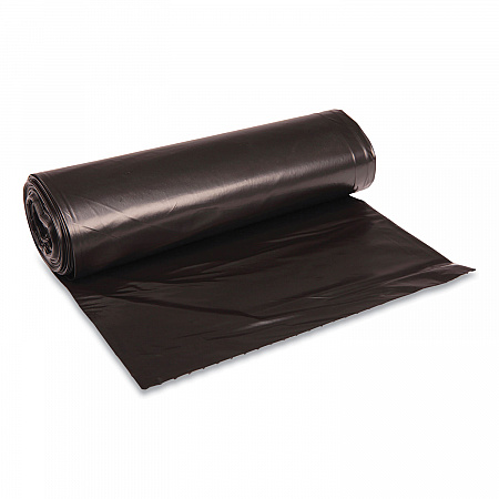 Recycled Low-Density Polyethylene Can Liners, 45 gal, 1.6 mil, 40