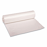 Recycled Low-Density Polyethylene Can Liners, 33 gal, 1.1 mil, 33" x 39", Clear, Perforated, 10 Bags/Roll, 10 Rolls/Carton (530)