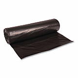 Recycled Low-Density Polyethylene Can Liners, 56 gal, 1.6 mil, 43" x 47", Black, Perforated, 20 Bags/Roll, 5 Rolls/Carton (522)