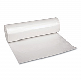 Recycled Low-Density Polyethylene Can Liners, 45 gal, 1.4 mil, 40" x 46", Clear, Perforated, 10 Bags/Roll, 10 Rolls/Carton (535)