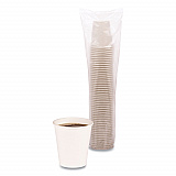 Paper Hot Cups, 10 oz, White, 50/Sleeve, 20 Sleeves/Carton (WHT10HCUP)