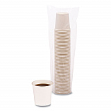 Paper Hot Cups, 4 oz, White, 50/Sleeve, 20 Sleeves/Carton (WHT4HCUP)