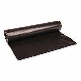 Recycled Low-Density Polyethylene Can Liners, 45 gal, 0.8 mil, 40" x 48", Black, Perforated, 10 Bags/Roll, 10 Rolls/Carton (527)