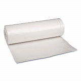Recycled Low-Density Polyethylene Can Liners, 60 gal, 1.75 mil, 38" x 58", Clear, Perforated, 10 Bags/Roll, 10 Rolls/Carton (538)
