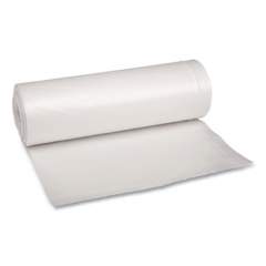 Boardwalk Low Density Repro Can Liners, 60 gal, 1.75 mil, 38" x 58", Clear, 10 Bags/Roll, 10 Rolls/Carton (538)