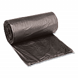 Low-Density Waste Can Liners, 10 gal, 0.35 mil, 24" x 23", Black, Perforated Roll, 50 Bags/Roll, 10 Rolls/Carton (2423L)