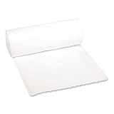 Low-Density Waste Can Liners, 16 gal, 0.4 mil, 24" x 32", White, Perforated Roll, 25 Bags/Roll, 20 Rolls/Carton (2432EXH)