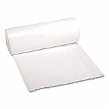 Low-Density Waste Can Liners, 10 gal, 0.4 mil, 24" x 23", White, Perforated Roll, 25 Bags/Roll, 20 Rolls/Carton (2423EXH)