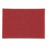 Low-Speed Buffer Floor Pads 5100, 12 x 18, Red, 20/Carton (510012X18)