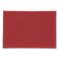 Low-Speed Buffer Floor Pads 5100, 12 x 18, Red, 20/Carton (510012X18)