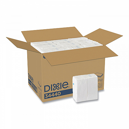 1/8-Fold Dinner Napkin, 2-Ply, 16 x 15, White, 3,024/Carton (34440)