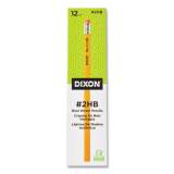 Dixon No. 2 Pencil, HB (#2), Black Lead, Yellow Barrel, 12/Pack (X14402X)