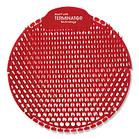 Slant7 with Terminator Urinal Screen, Forest Scent, Red, 5/Box (S7TBX)