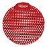 Slant7 with Terminator Urinal Screen, Forest Scent, Red, 5/Box (S7TBX)