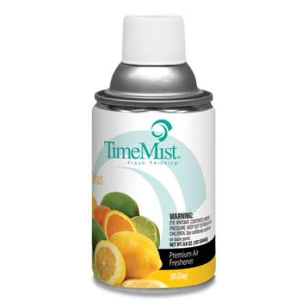 TimeMist Premium Metered Air Freshener Refill, Citrus, 6.6 oz Aerosol Spray, 12/Carton (1042781)