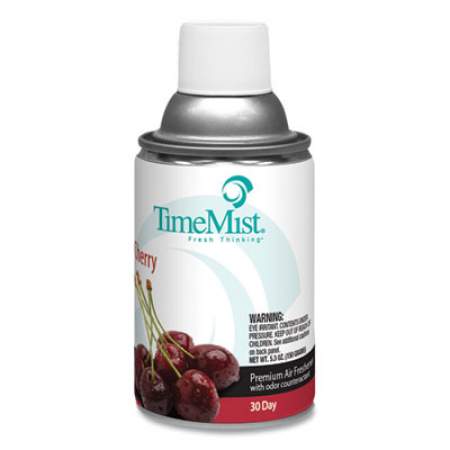 TimeMist Premium Metered Air Freshener Refill, Cherry, 6.6 oz Aerosol Spray, 12/Carton (1042700)