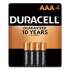 Duracell CopperTop Alkaline AAA Batteries, 4/Pack (MN2400B4Z)