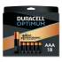 Duracell Optimum Alkaline AAA Batteries, 18/Pack (OPT2400B18PR)