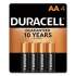 Duracell CopperTop Alkaline AA Batteries, 4/Pack (MN1500B4Z)
