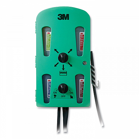 Flow Control System Chemical Dispenser, Air Gap, (4) 0.5 gal, 12.25 x 6.3 x 22.5, Green (85852)
